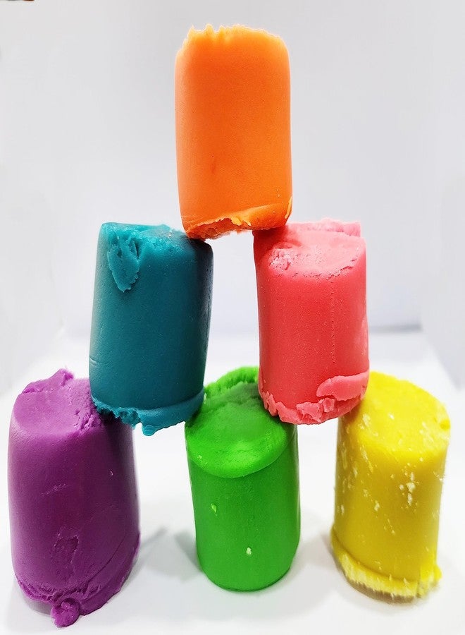 FRATELLI Play with Dough Fun with Dough Clay 5 Pcs, Modeling-Reusable Non-Toxic Air Dry Clay, DIY Craft Activity, BIS Approved (NEON+Classic - 12PC Total 900GRAMS Clay Set) - Image 4